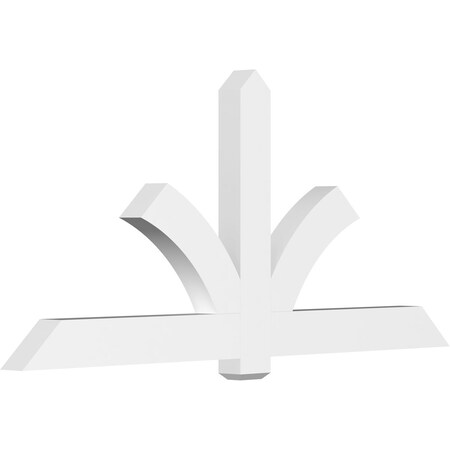 Ekena Millwork Redmond Architectural Grade PVC Gable Bracket, 84"W x 38 1/2"H x 4"D x 6"F, 11/12 Pitch GBP084X39X0406RED00